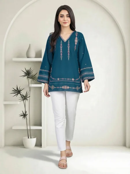 1 Piece Unstitched-Embroidered