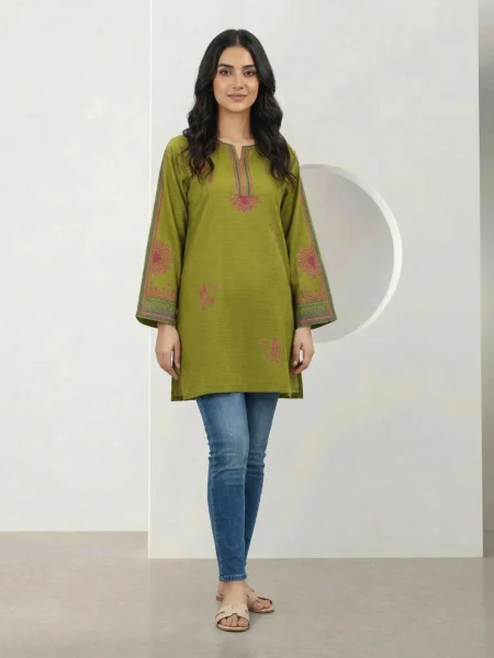 1 Piece Unstitched-Embroidered