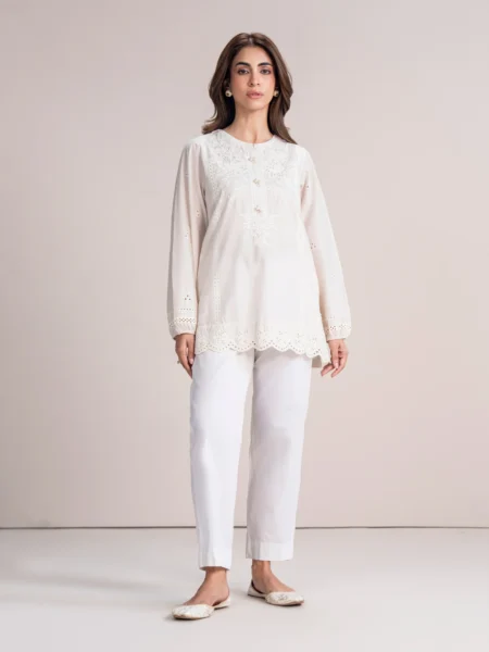1 Piece Unstitched-Embroidered