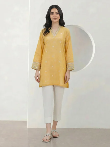 1 Piece Unstitched-Embroidered