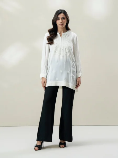 1 Piece Unstitched-Embroidered